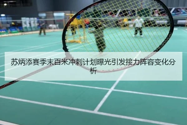 苏炳添赛季末百米冲刺计划曝光引发接力阵容变化分析